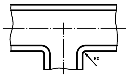 Extruded welding tee