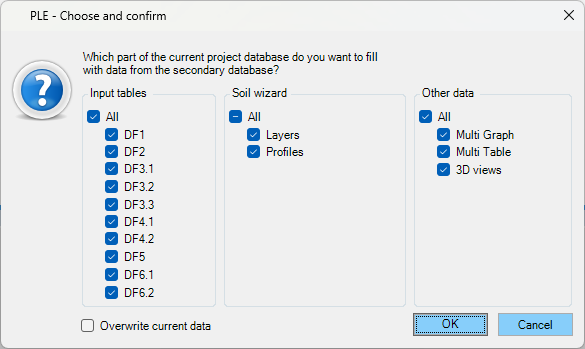 Secondary Database Import