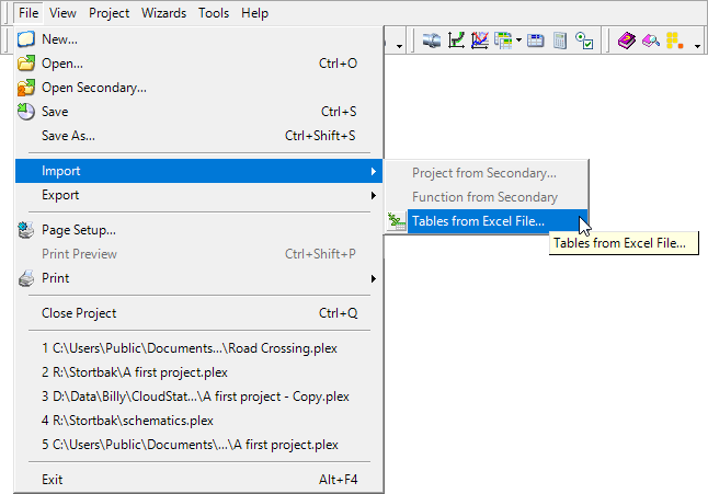 Import Excel Button On File