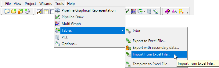 Multi Table Button On Tool Import